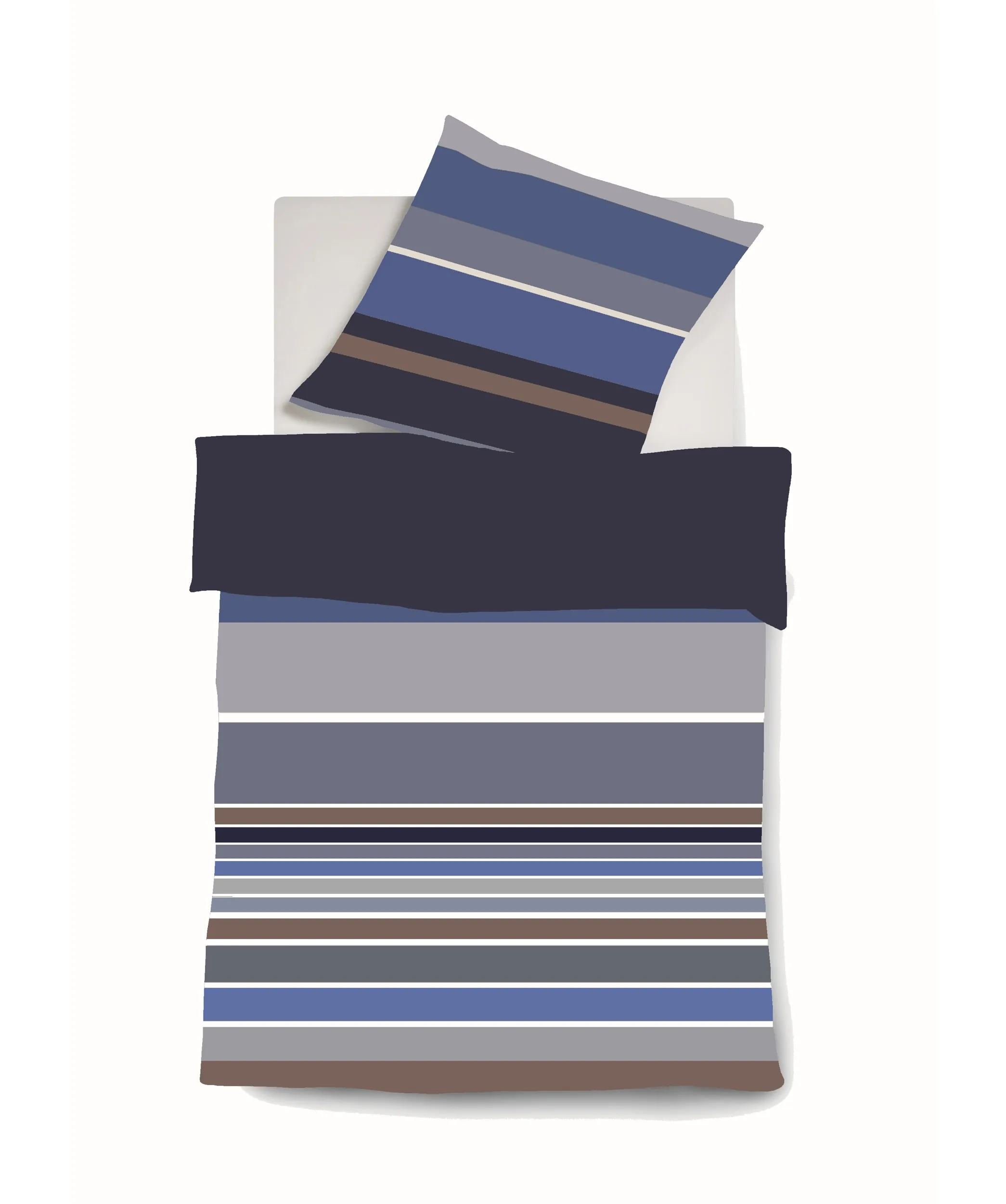 Black Premium Schweizer Satin Braun-Blau – Freisteller
