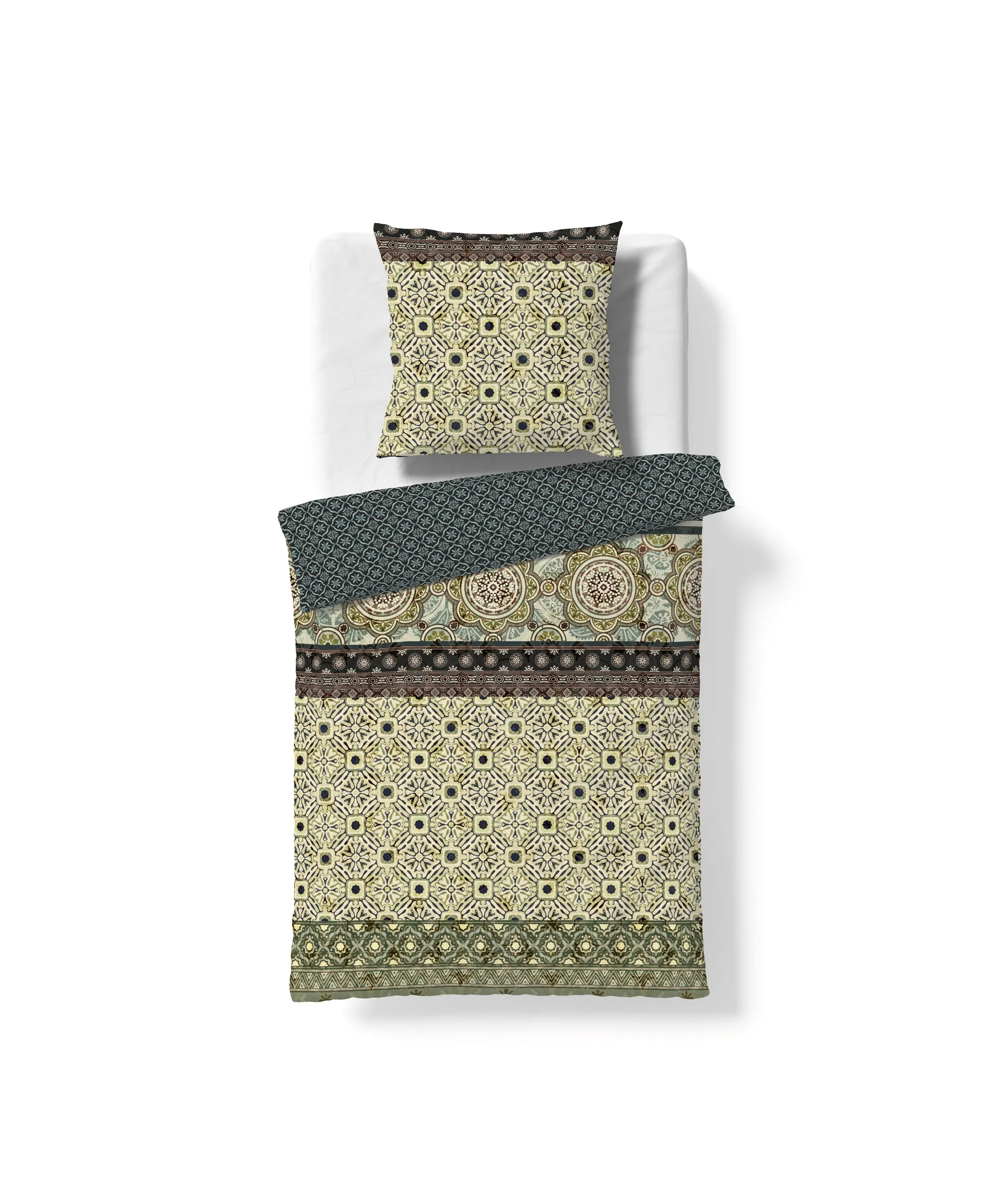 Bed Art S Grün-Braun – Freisteller