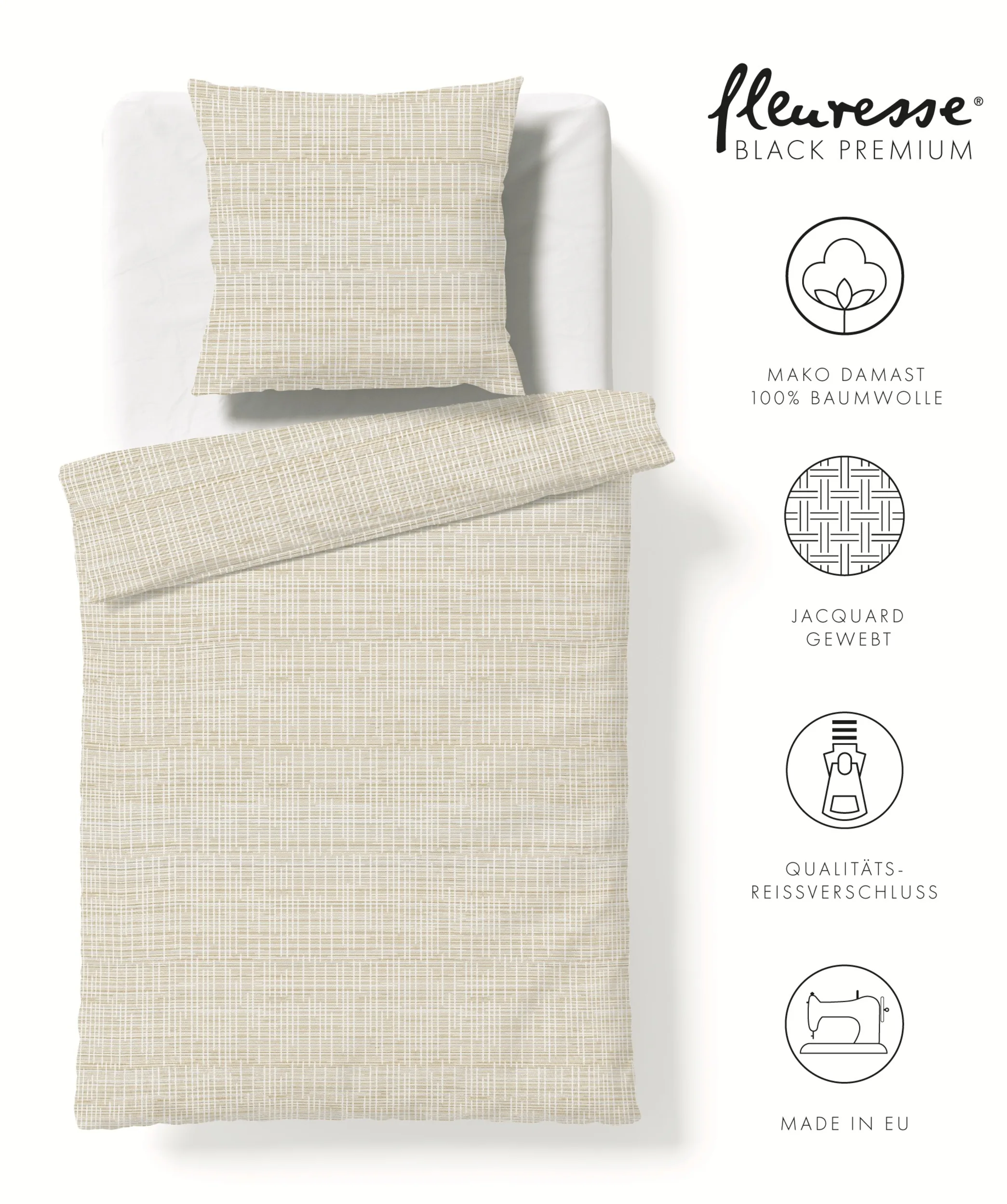Black Premium Damast Creme – Freisteller