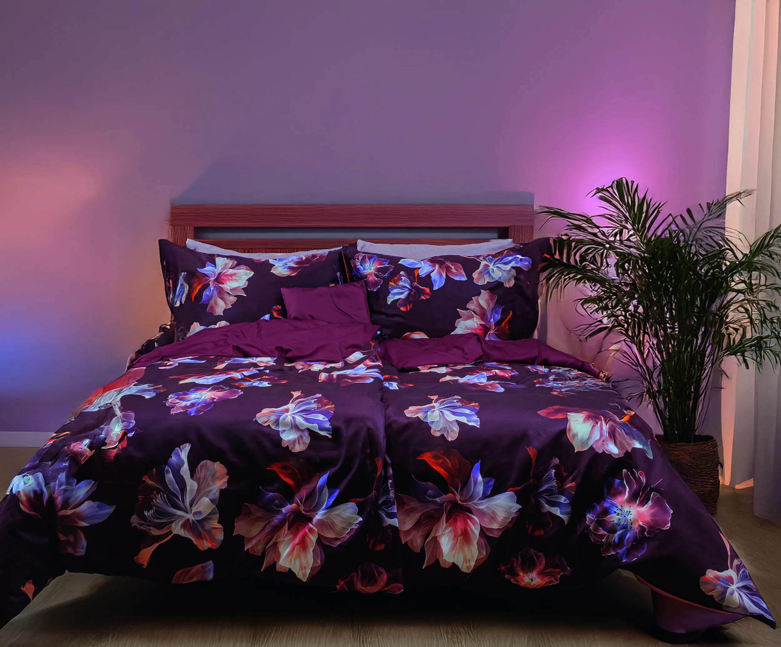 Modern Elegance Dunkelrot – Ambiente