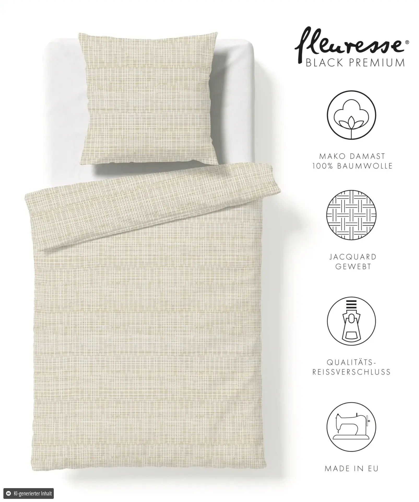 Black Premium Damast Creme – Freisteller