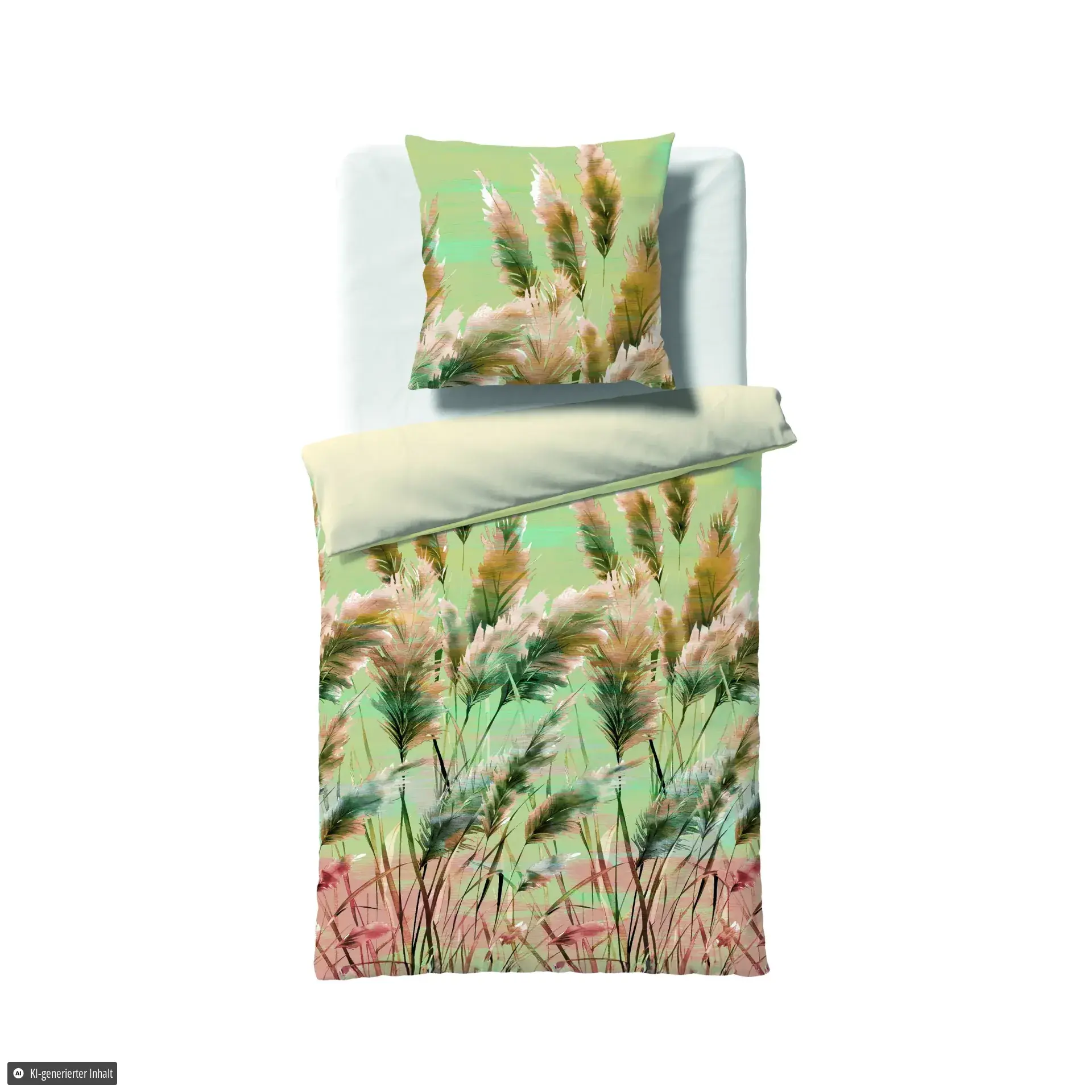 Bed Art Grün – Freisteller
