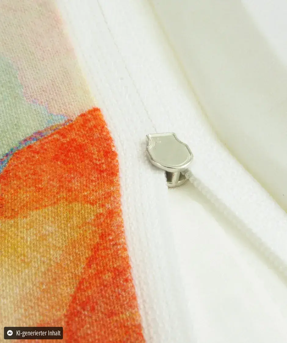 Provence Cassis Bunt – Detail Reißverschluss